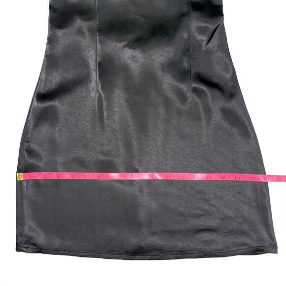 NWT Princess Polly Black Satin Cobie Mini Dress Size 2 - Picture 16 of 16